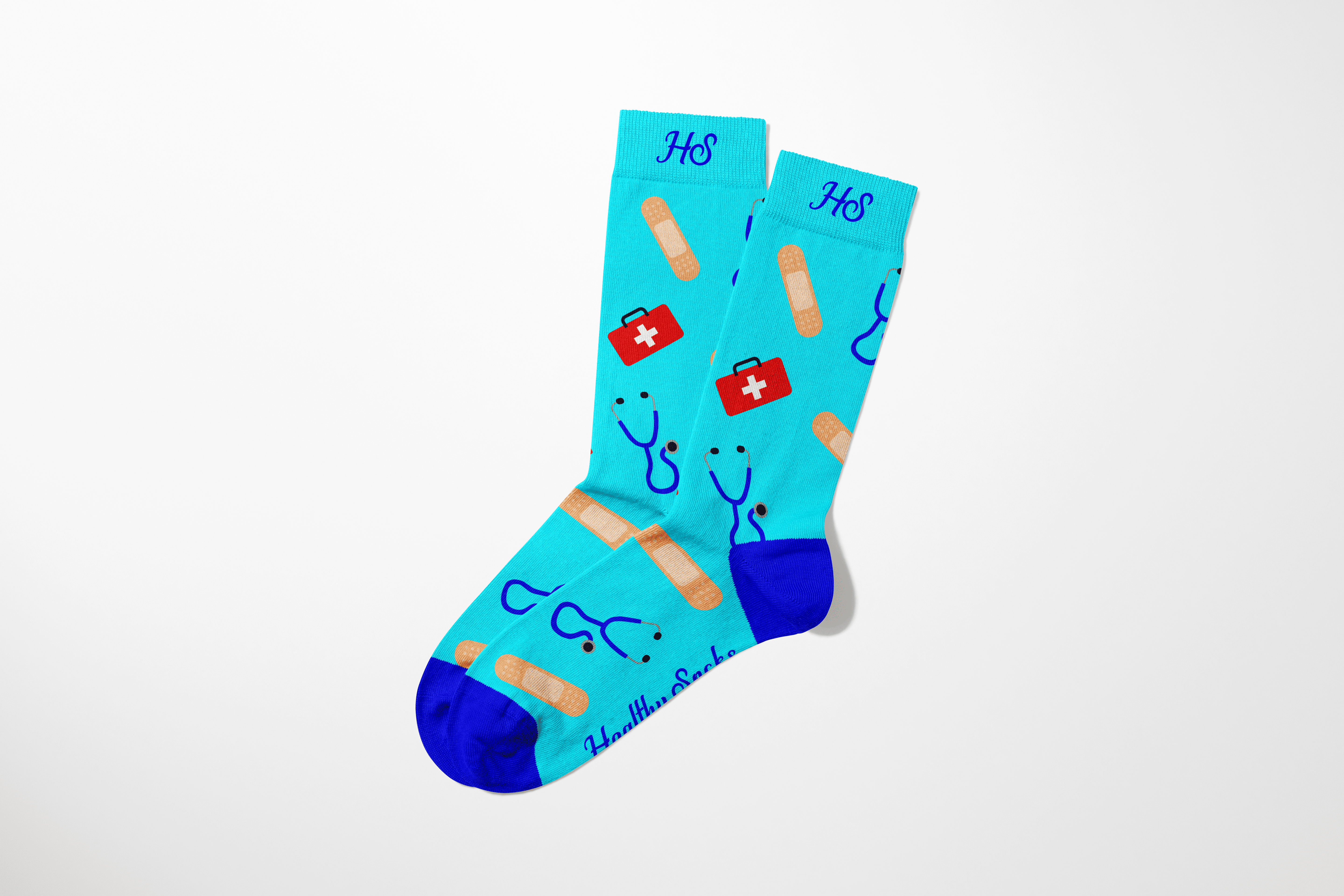 Krankenschwester-Socke - Blau