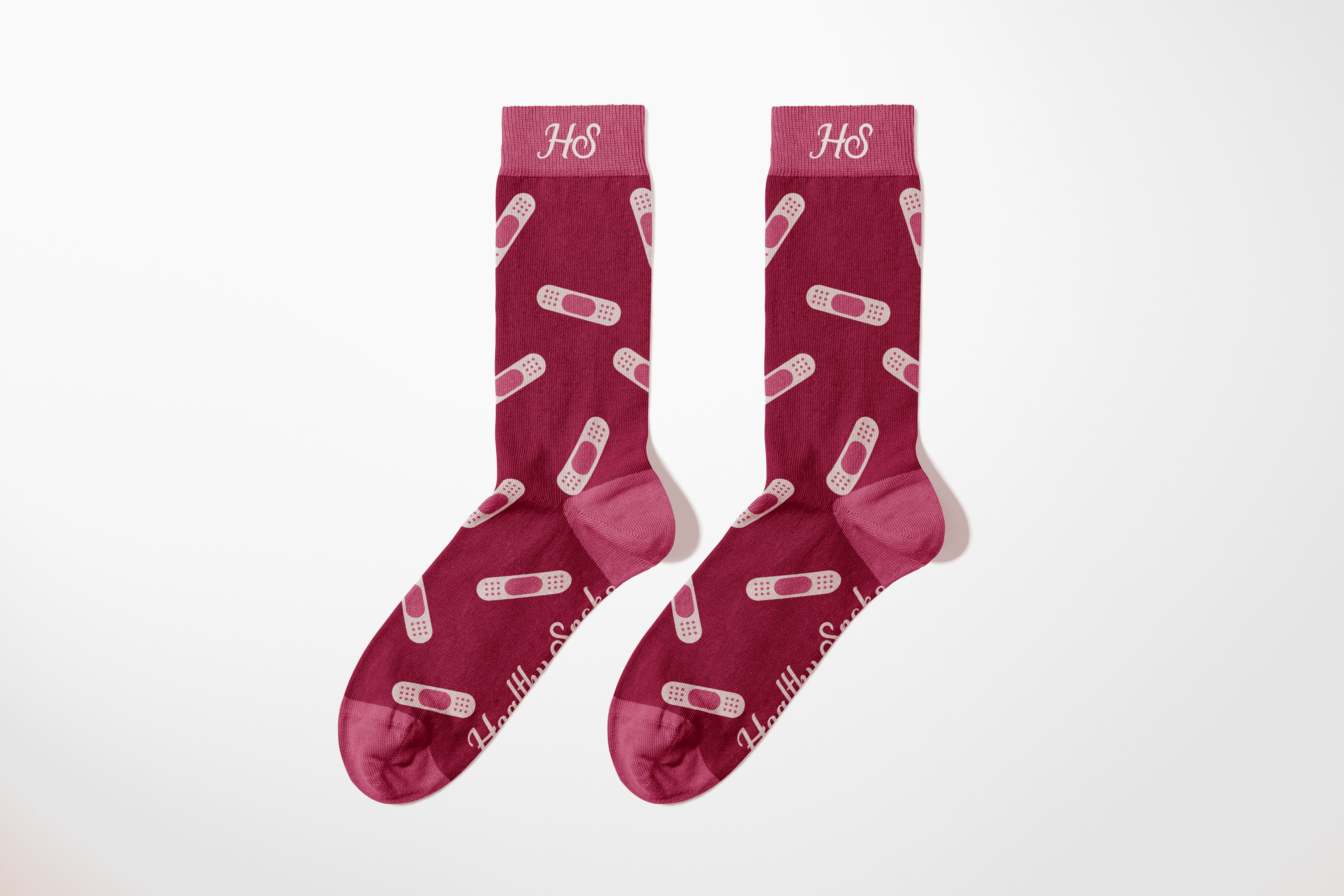 Plaster Socks – Pink Edition