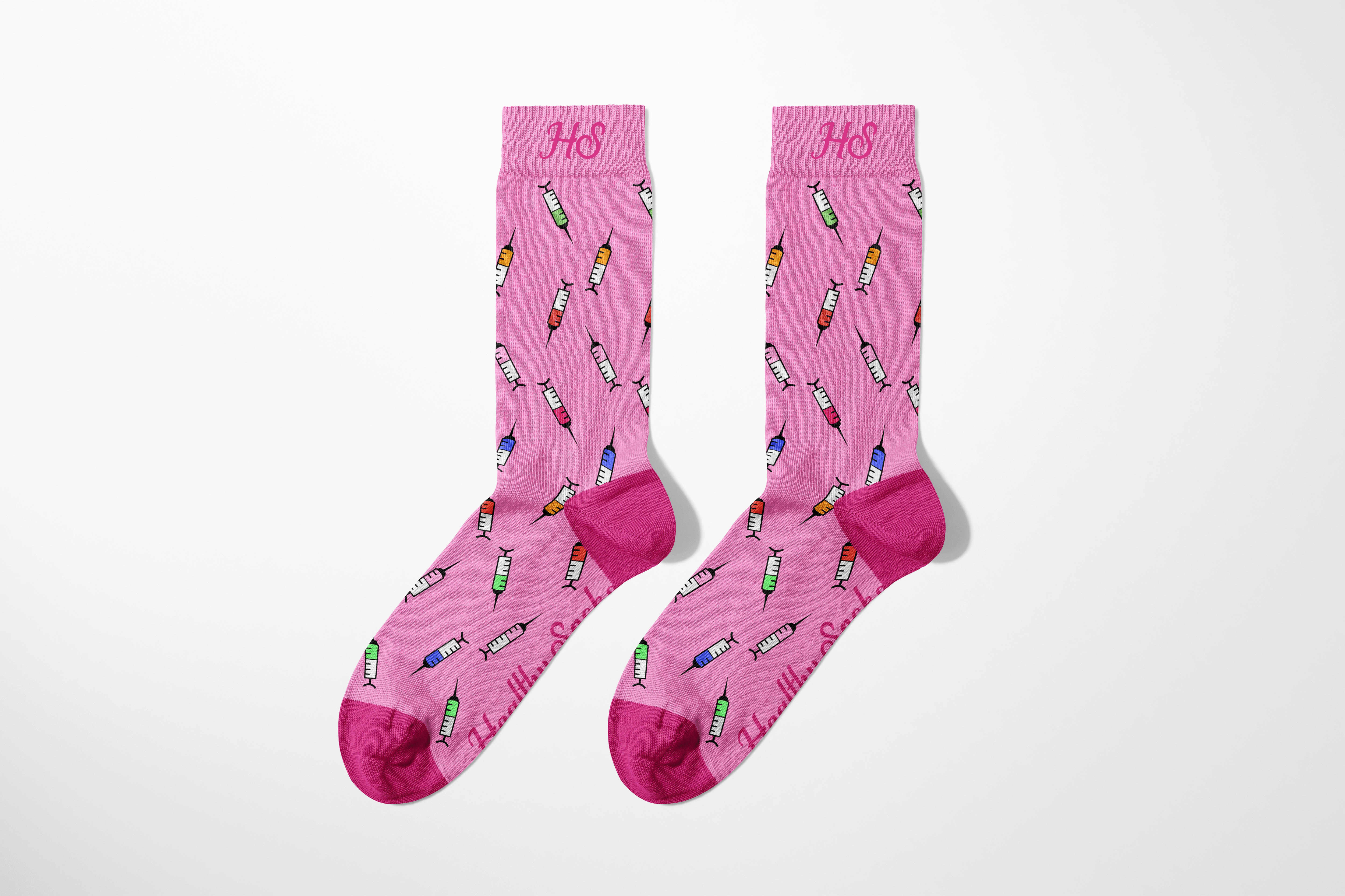 Syringe Socks – Pink Edition