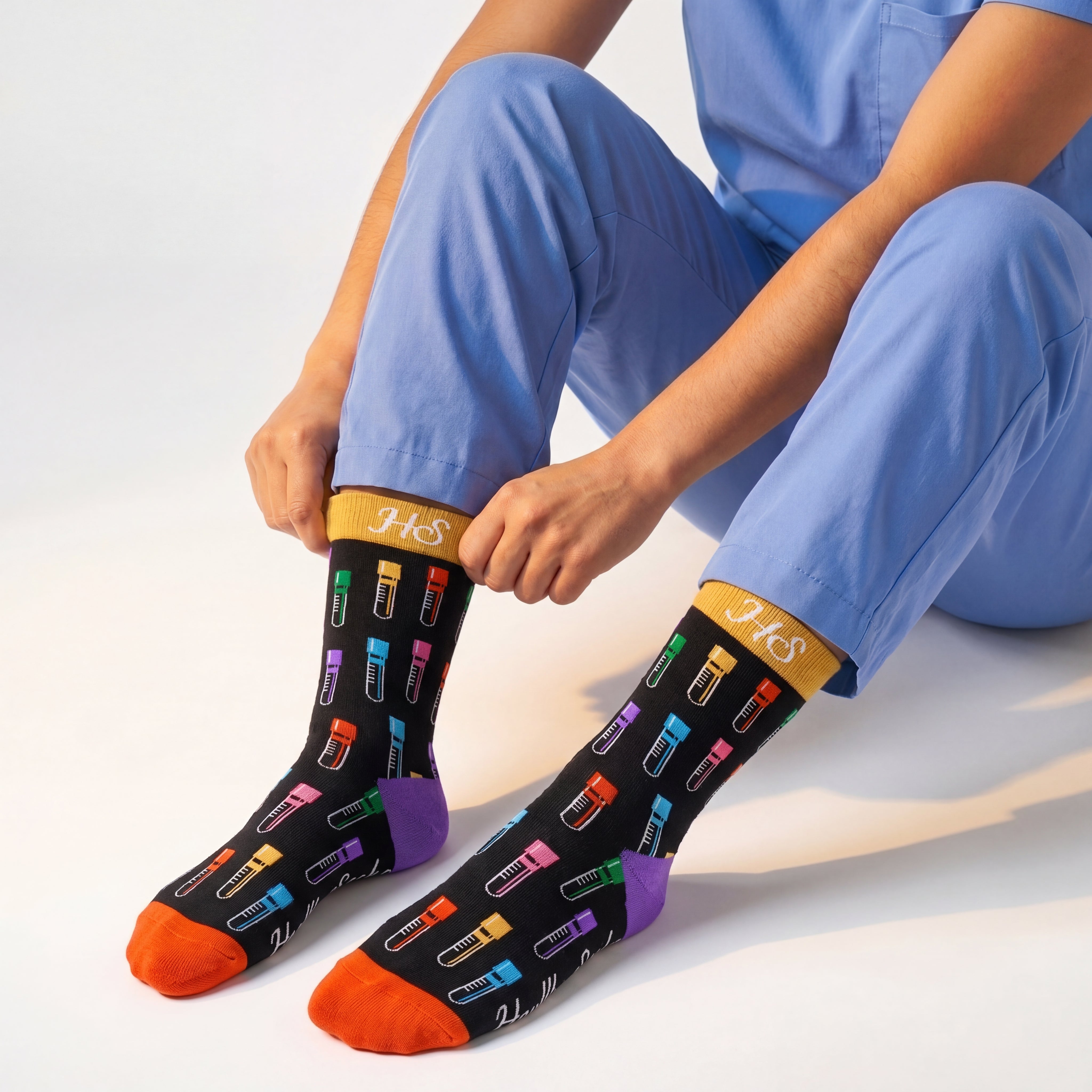 Blutentnahmeröhrchen-Socken