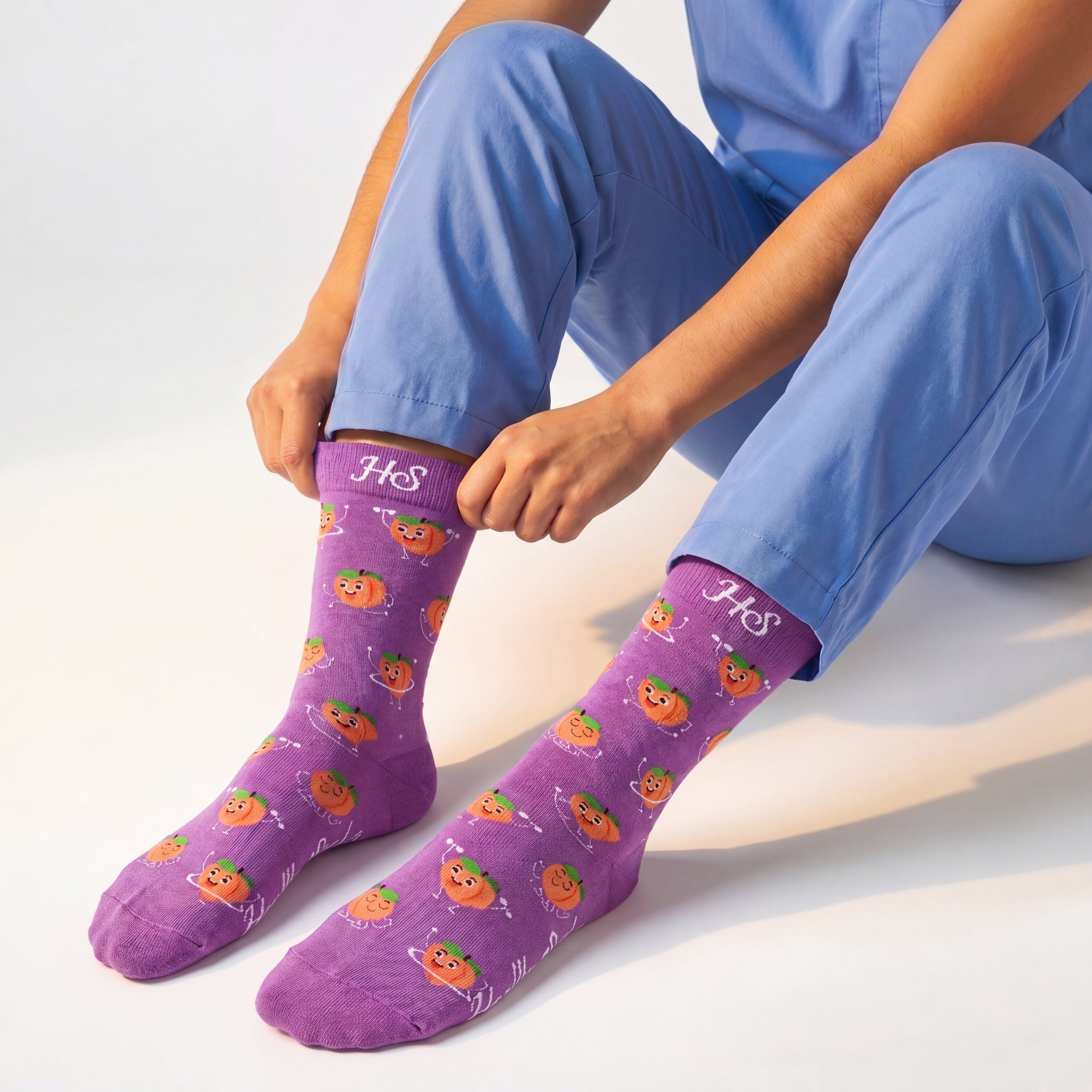 Healthy-Life-Socken – Pfirsich
