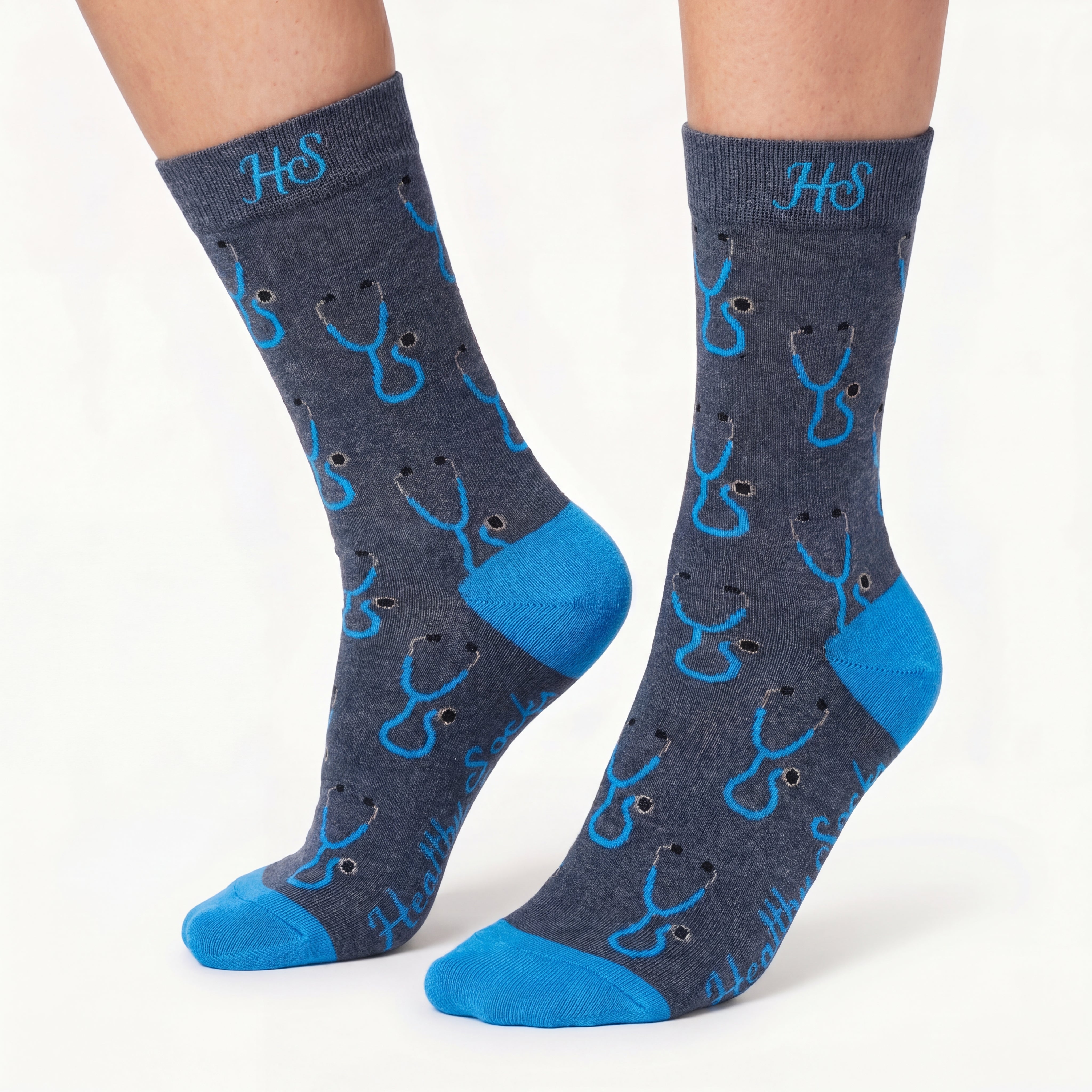 Stethoskop-Socken – Graue Edition