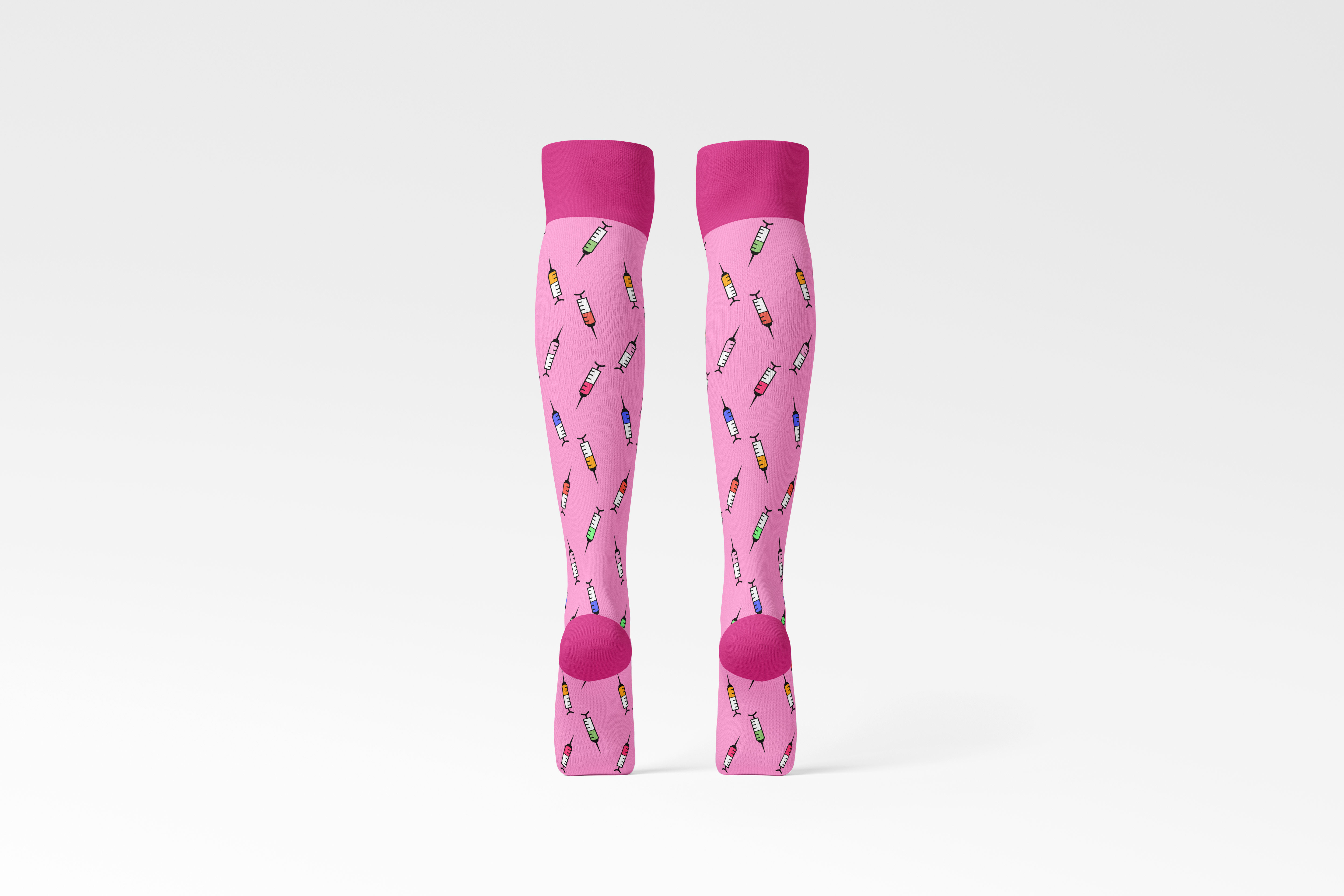 Kompressionsspritzensocke - Rosa