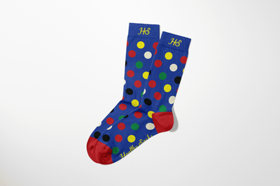 ECG Dot Socks – Blue Edition