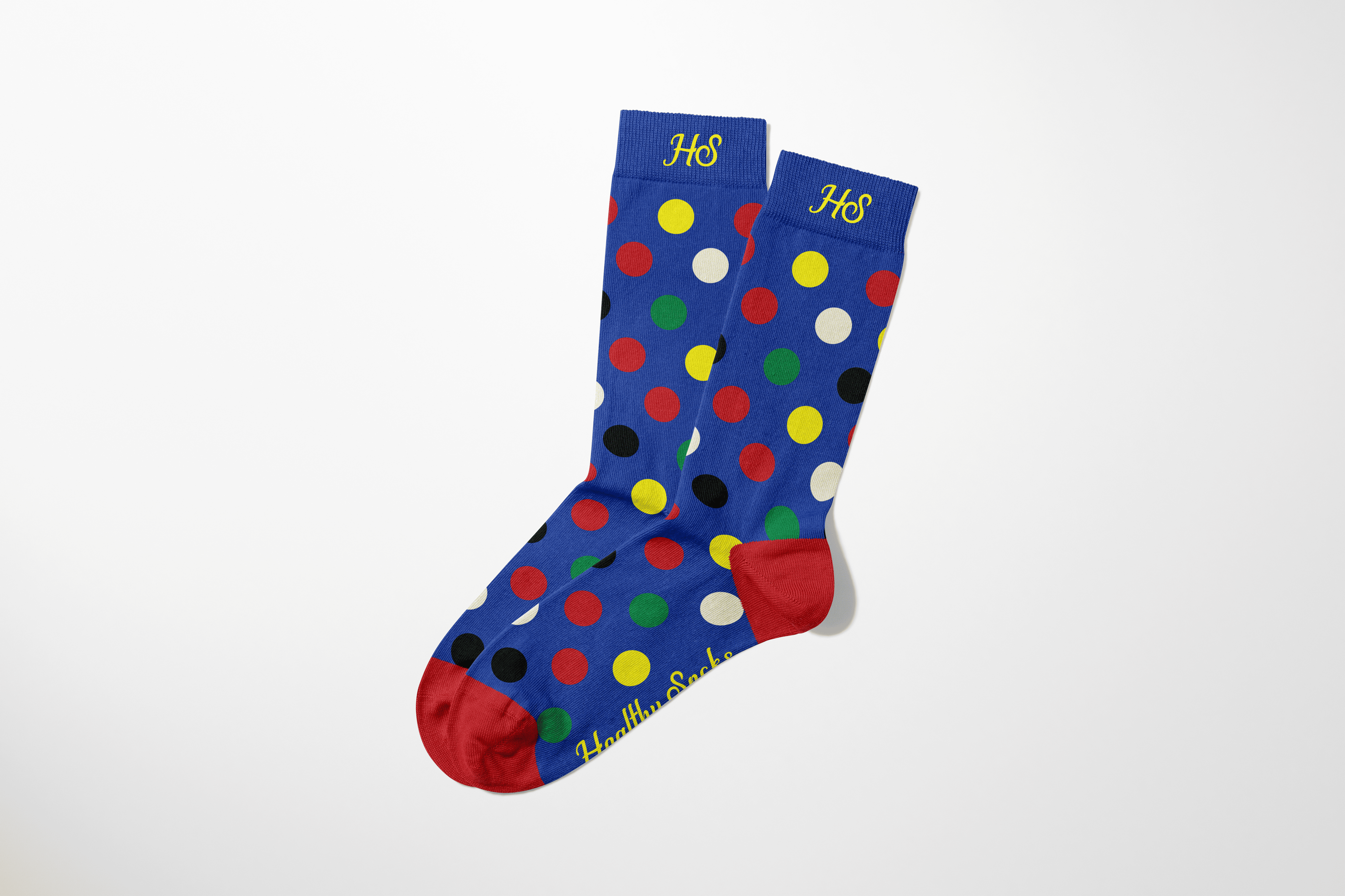 EKG-Punkt-Socken – Blau-Edition