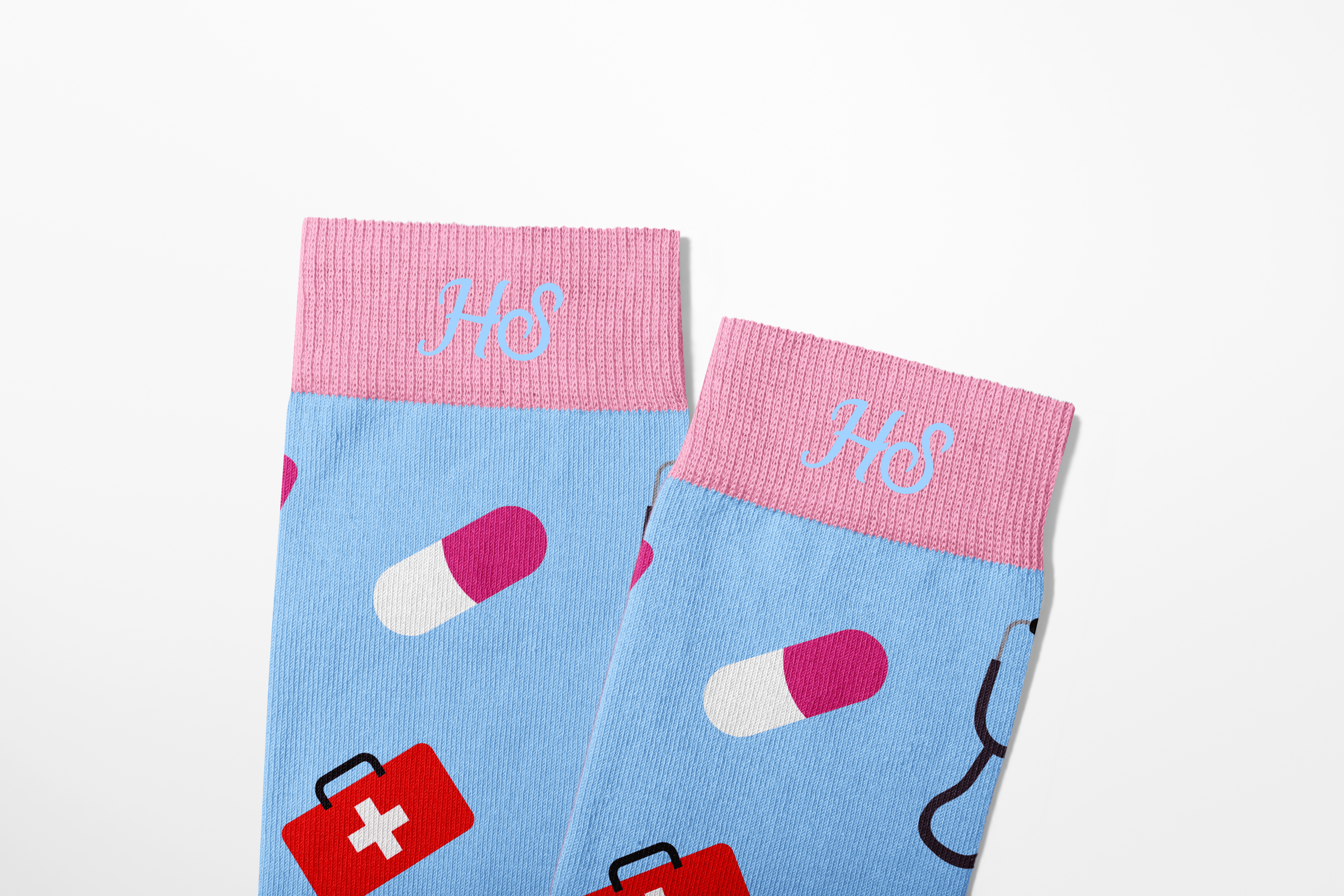 Krankenschwestersocken - Rosa