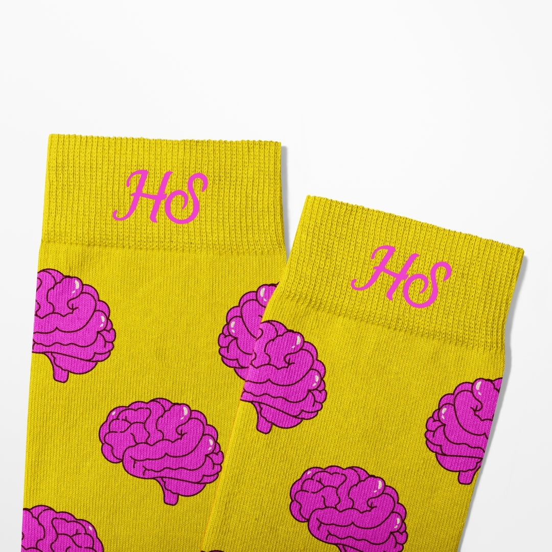 Cerebro-Socken – Gelbe Edition