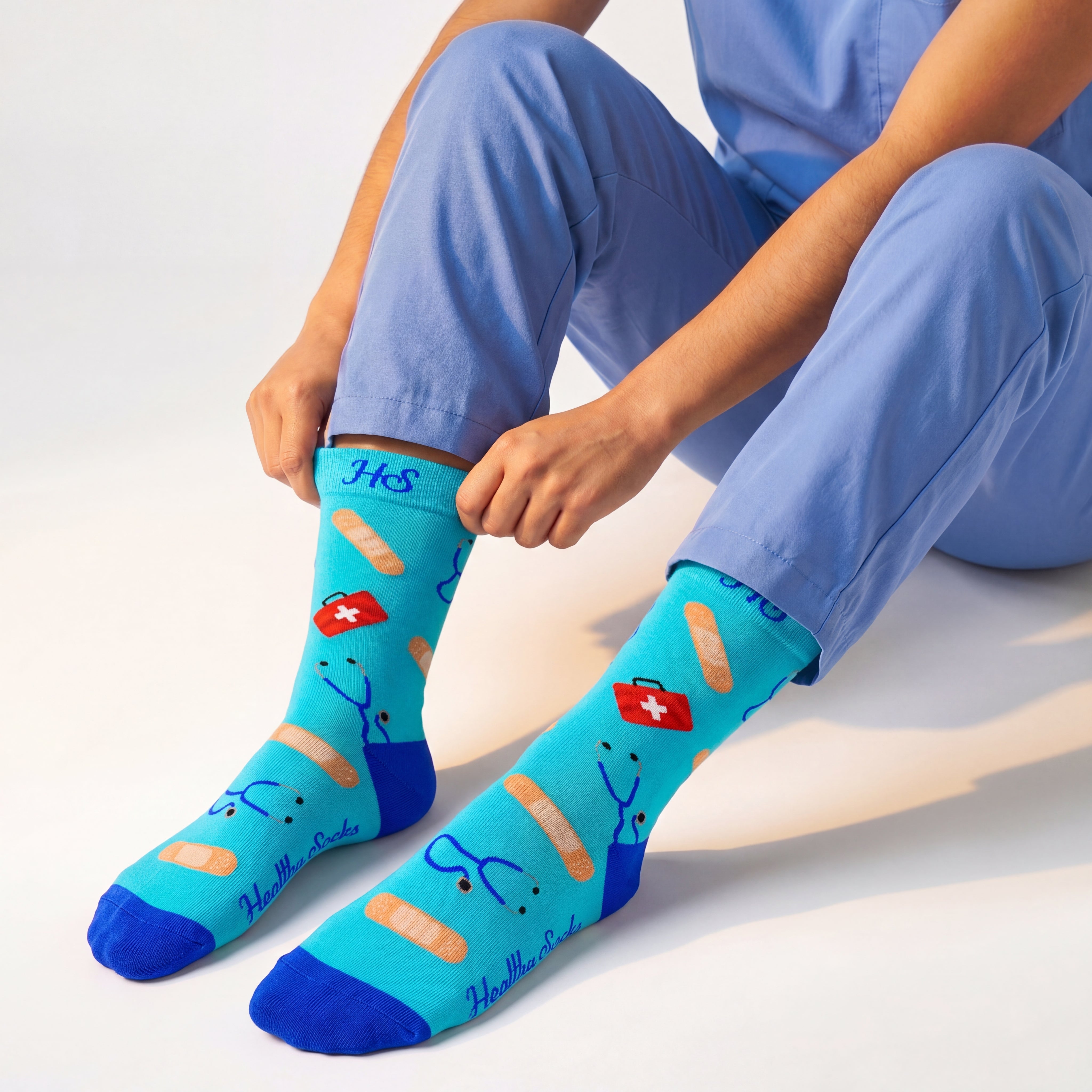 Krankenschwester-Socken – Blaue Edition`