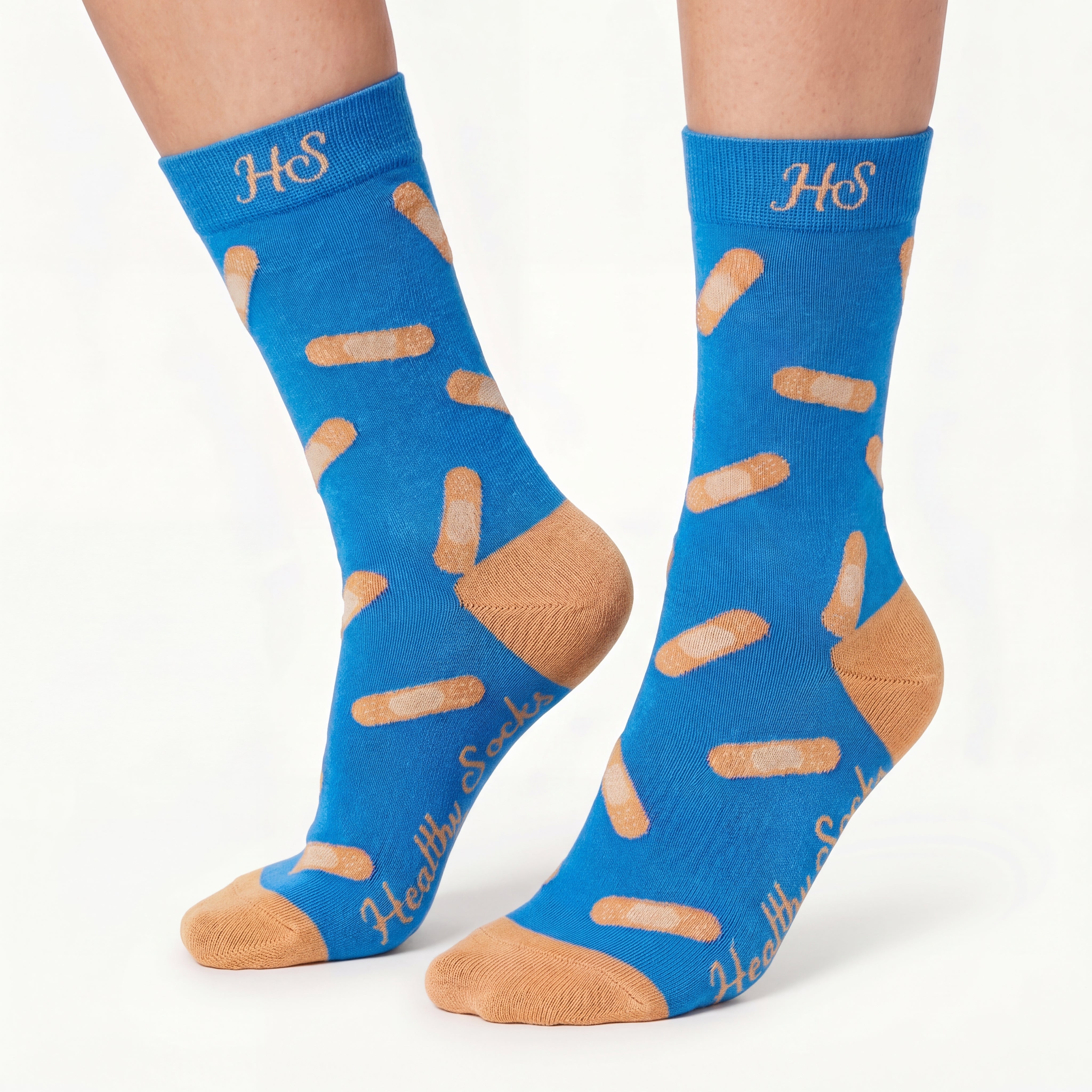 Pflaster-Socken – Blaue Edition