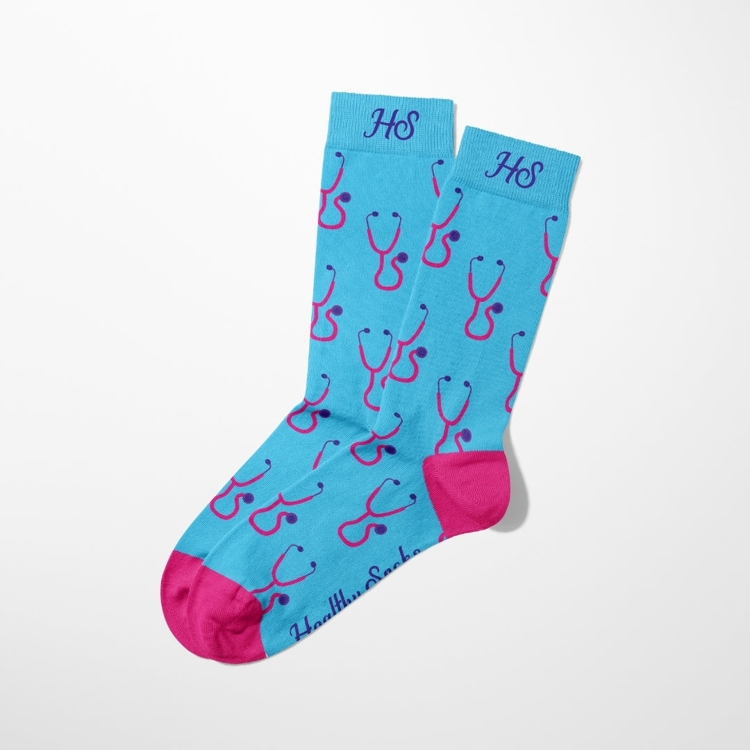 Stethoscope Socks – Blue Edition