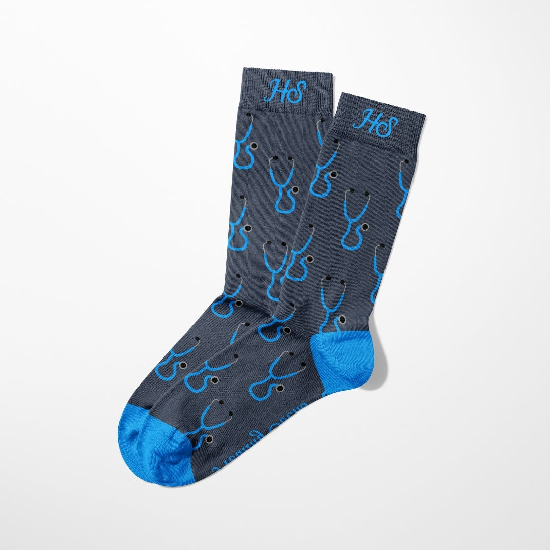 Stethoscope Socks – Gray Edition