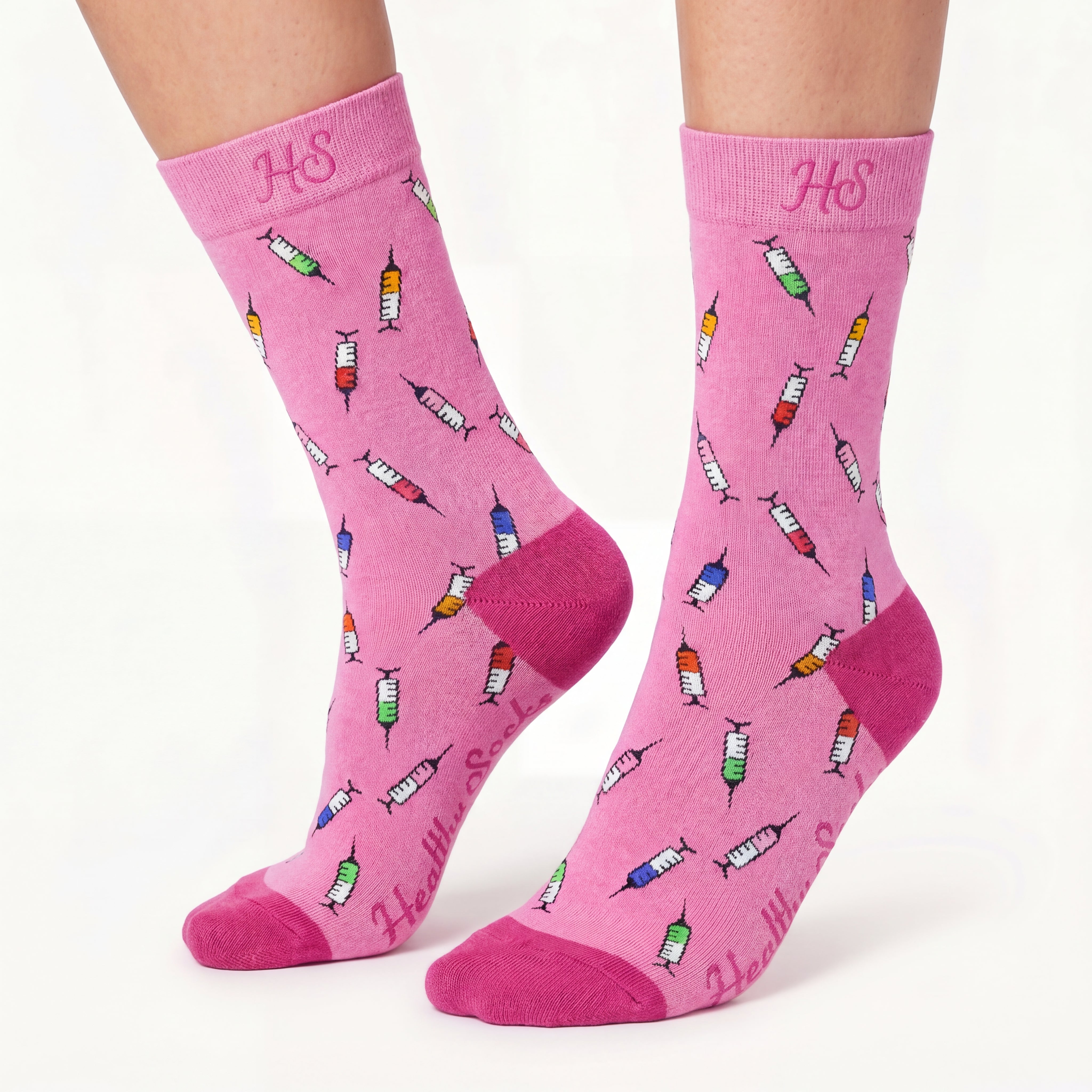 Spritzen-Socken – Rosa Edition